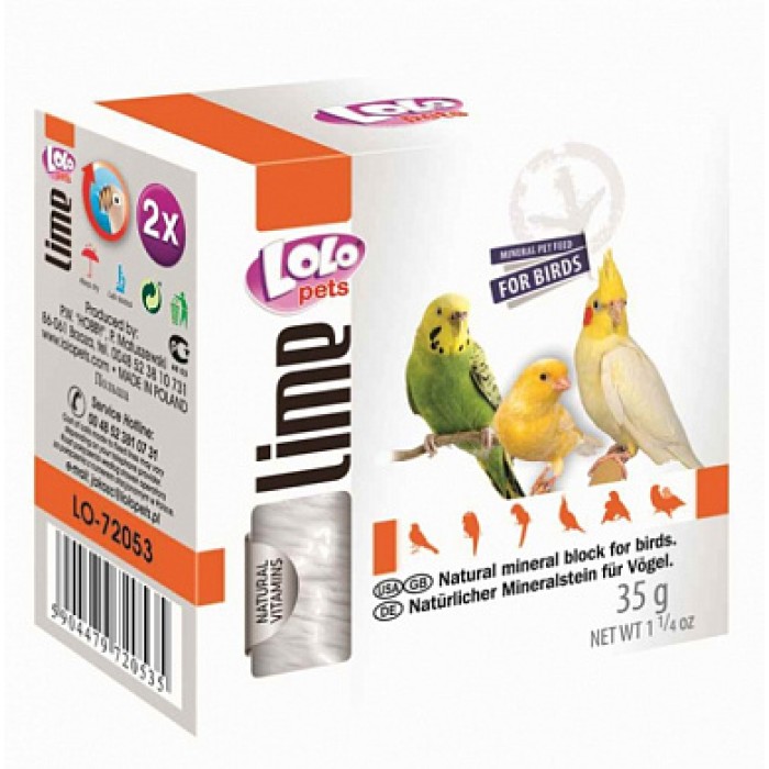 Lolopets Крейда для птахів натуральна 35 г